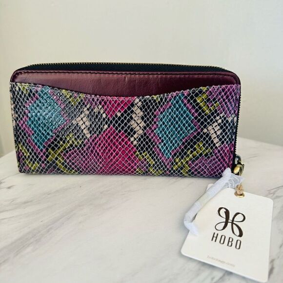 HOBO Max Large Zip Around Leather Continental Wallet, Organization, Mosaic, NWT - Picture 9 of 13